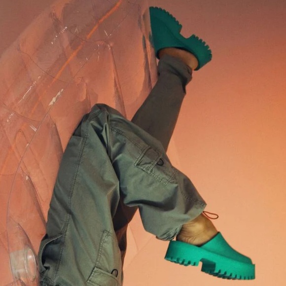 Jeffery Campbell Clogge Clogs Green Slip On - Picture 11 of 11